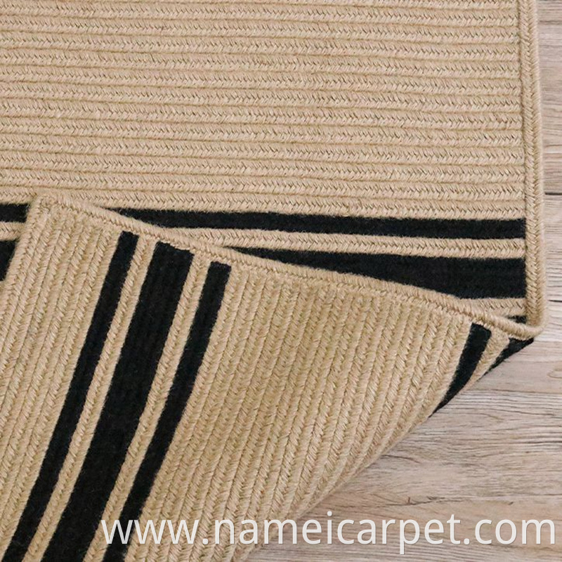 Jute Hemp Braided Wovencarpet Area Rug Floor Mats 85